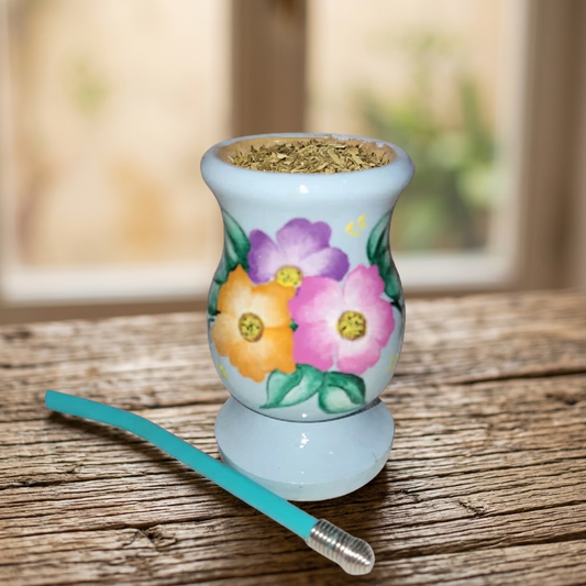 Mate pintado Flores
