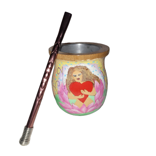 Mate pintado copita Esotérico amor