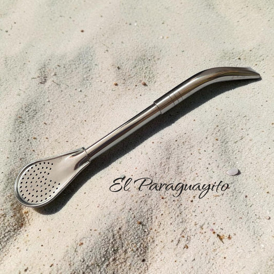 Bombilla pico loro acero inox corta