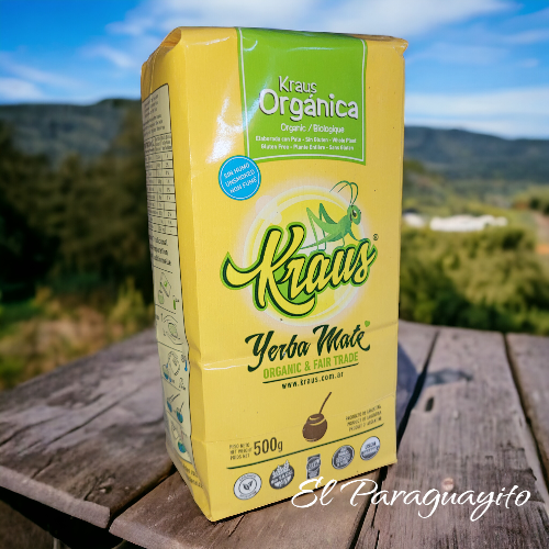 Yerba mate Kraus Orgánica con palo