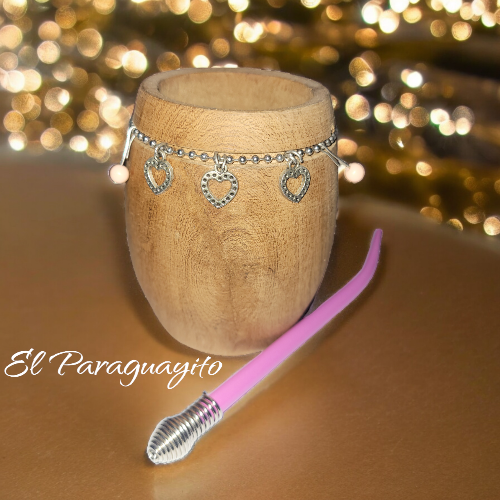 Mate de algarrobo chic + bombilla