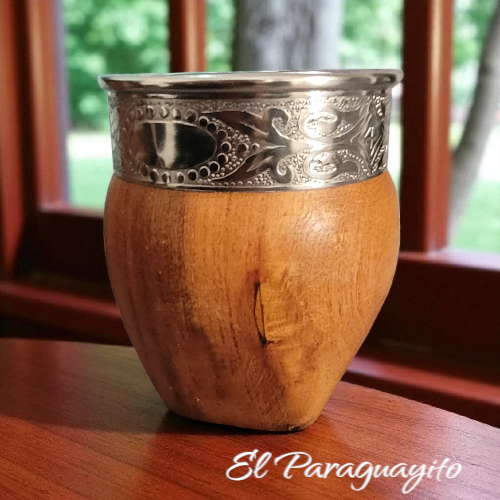Mate imperial algarrobo virola de acero inox base irregular