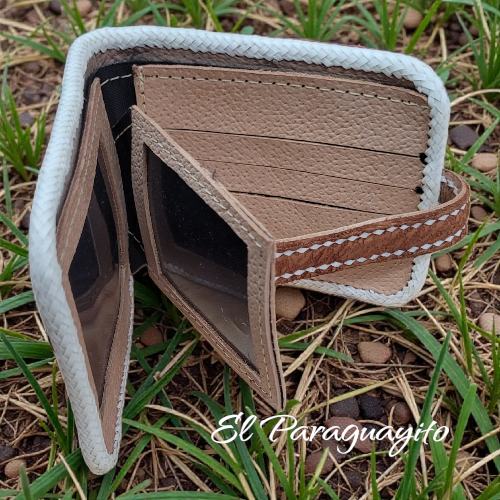 Billetera cuero gaucho artesanal #2