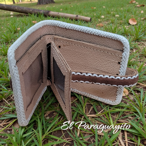 Billetera cuero gaucho artesanal #1