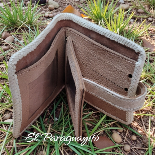 Billetera cuero gaucho artesanal #4