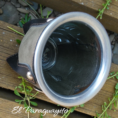 Mate vidrio templado ecocuero dije Trebol