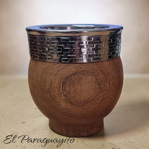 Mate imperial algarrobo y acero inox