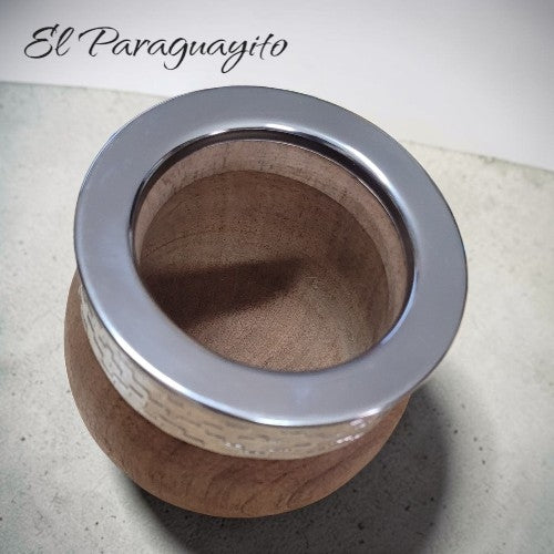 Mate imperial algarrobo y acero inox