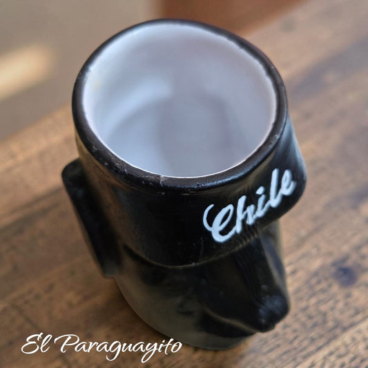 Mate de cerámica Moai