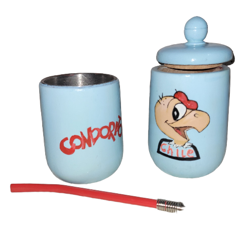 Pack Mate y yerbero pintado Condorito Huasito