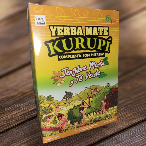 Yerba mate Kurupi Jengibre menta y te verde