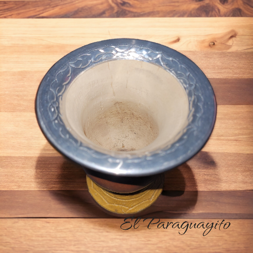 Mate de calabaza natural con virola