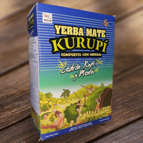 Yerba mate Kurupi Cedrón y Menta 500 gms