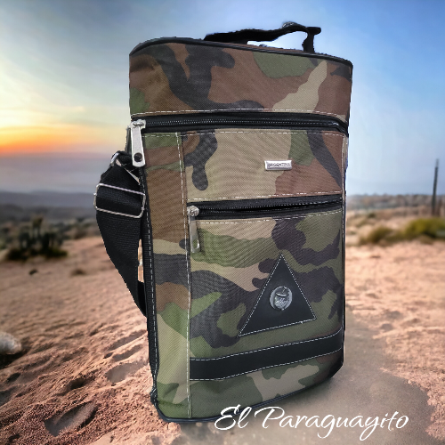 Bolso matero ecocuero flexible militar