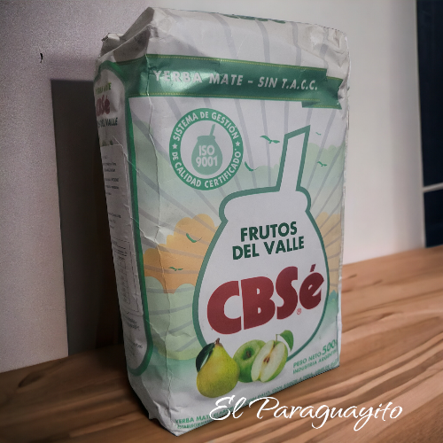 Yerba mate CBSé Frutos del Valle 500 gms