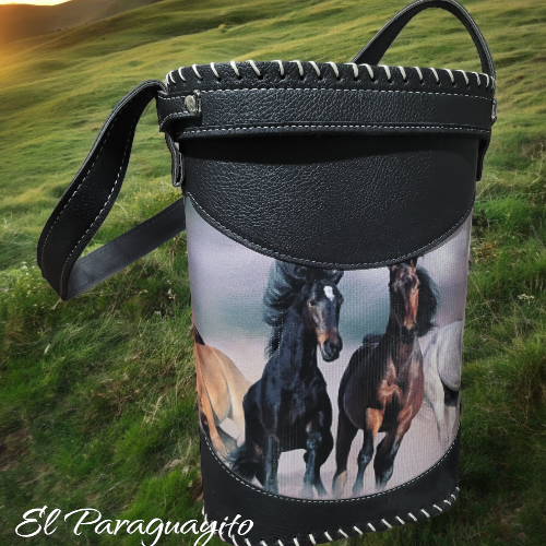 Bolso Matero ecocuero caballos