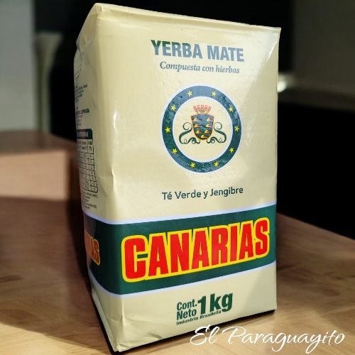 Yerba mate Canarias Jengibre Te Verde 1 Kilo